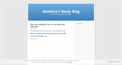 Desktop Screenshot of missblizz.wordpress.com