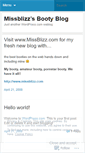 Mobile Screenshot of missblizz.wordpress.com