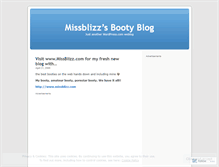 Tablet Screenshot of missblizz.wordpress.com