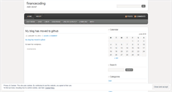 Desktop Screenshot of financecoding.wordpress.com