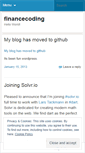 Mobile Screenshot of financecoding.wordpress.com