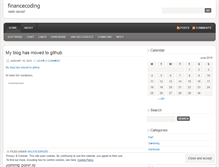 Tablet Screenshot of financecoding.wordpress.com