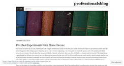Desktop Screenshot of professionalsblog.wordpress.com