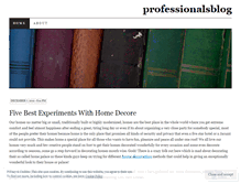 Tablet Screenshot of professionalsblog.wordpress.com
