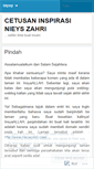 Mobile Screenshot of nieyszahri.wordpress.com