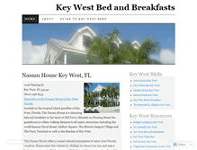 Tablet Screenshot of keywestbedandbreakfasts.wordpress.com