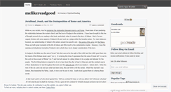 Desktop Screenshot of melikereadgood.wordpress.com