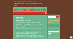 Desktop Screenshot of bpafreecannedfood.wordpress.com