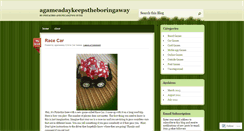 Desktop Screenshot of agameadaykeepstheboringaway.wordpress.com