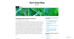 Desktop Screenshot of burndownblog.wordpress.com