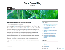 Tablet Screenshot of burndownblog.wordpress.com