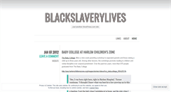 Desktop Screenshot of blackslaverylives.wordpress.com