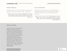 Tablet Screenshot of coretexts.wordpress.com