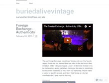 Tablet Screenshot of buriedalivevintage.wordpress.com