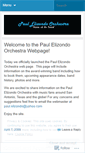 Mobile Screenshot of paulelizondoorchestra.wordpress.com