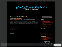 Tablet Screenshot of paulelizondoorchestra.wordpress.com