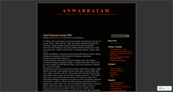 Desktop Screenshot of anwarbatam.wordpress.com