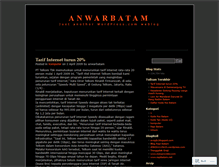 Tablet Screenshot of anwarbatam.wordpress.com