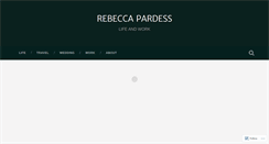Desktop Screenshot of bpardess.wordpress.com