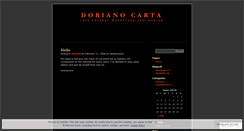 Desktop Screenshot of dorianocarta.wordpress.com