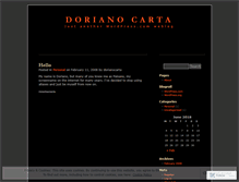 Tablet Screenshot of dorianocarta.wordpress.com