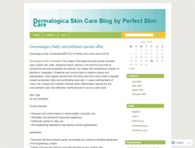 Tablet Screenshot of dermalogicaskincare.wordpress.com