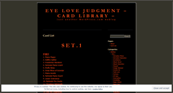 Desktop Screenshot of eojcards.wordpress.com