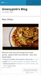 Mobile Screenshot of greenypink.wordpress.com