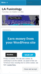 Mobile Screenshot of lafusicology.wordpress.com