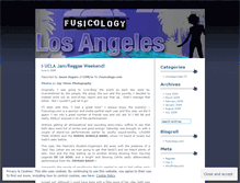 Tablet Screenshot of lafusicology.wordpress.com