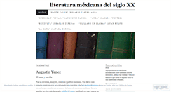 Desktop Screenshot of literaturamexicanadelsigloxx.wordpress.com