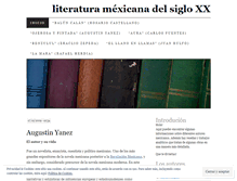 Tablet Screenshot of literaturamexicanadelsigloxx.wordpress.com