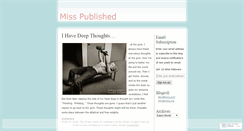 Desktop Screenshot of misspublished.wordpress.com