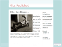 Tablet Screenshot of misspublished.wordpress.com