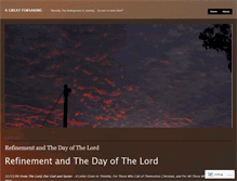 Tablet Screenshot of agreatforsaking.wordpress.com