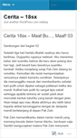 Mobile Screenshot of cerita18sx.wordpress.com