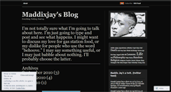 Desktop Screenshot of maddixjay.wordpress.com