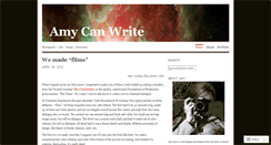 Desktop Screenshot of amycanwrite.wordpress.com