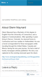 Mobile Screenshot of glennmaynard.wordpress.com