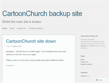 Tablet Screenshot of cartoonchurch.wordpress.com