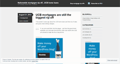 Desktop Screenshot of nationwidemortgages.wordpress.com