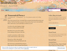 Tablet Screenshot of drsmithwords.wordpress.com