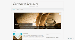 Desktop Screenshot of christinakrieger.wordpress.com