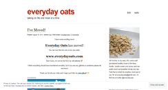 Desktop Screenshot of everydayoats.wordpress.com