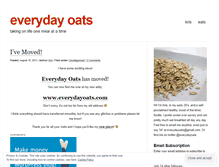 Tablet Screenshot of everydayoats.wordpress.com