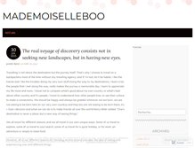 Tablet Screenshot of mademoiselleboo.wordpress.com