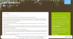 Desktop Screenshot of idlethoughtsblog.wordpress.com