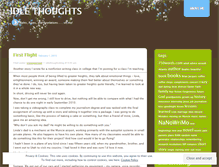 Tablet Screenshot of idlethoughtsblog.wordpress.com