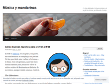Tablet Screenshot of musicaymandarinas.wordpress.com