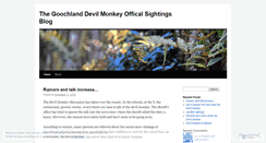 Desktop Screenshot of goochlanddevilmonkey.wordpress.com